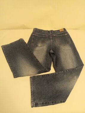 Men's Paco Loose Fit Baggy Wide Leg Washed Blue Jeans 32x30